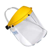 Face Protection Frame Belt white glass